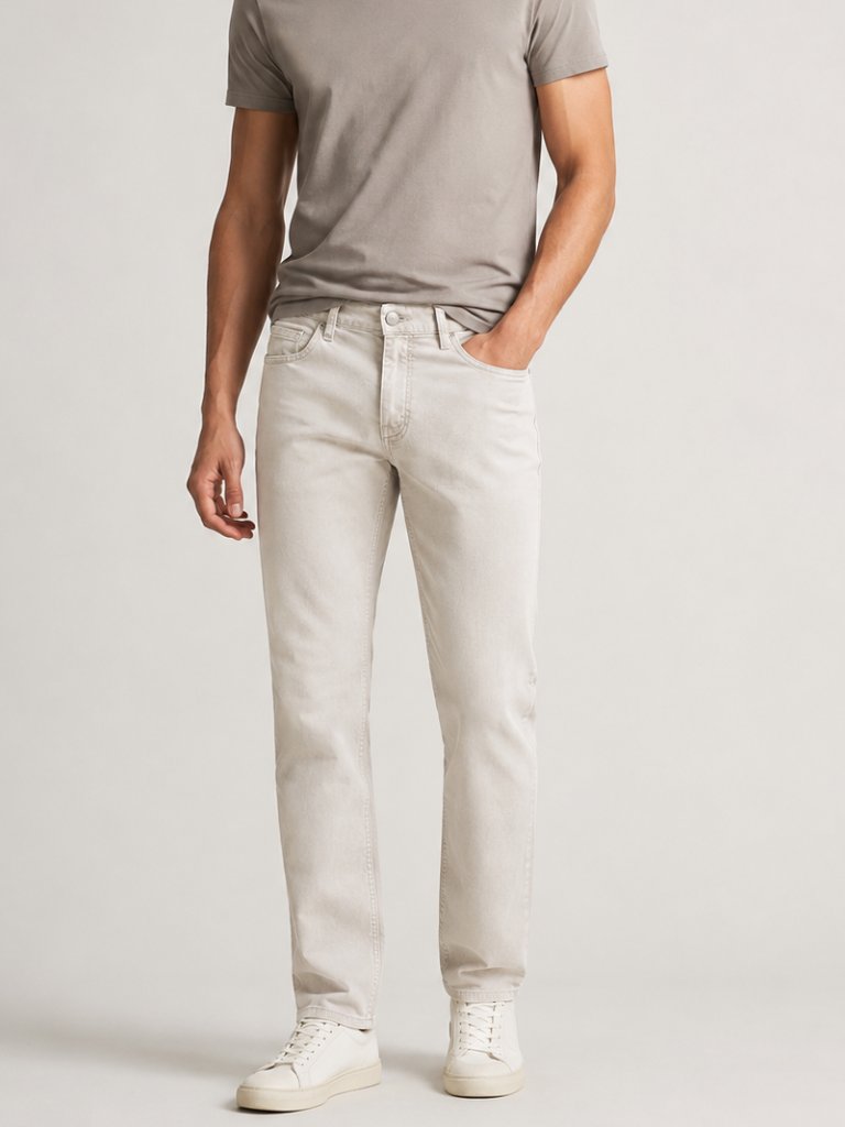 Theory Haydin Editor Button Fly Pant Light Grey Size 28